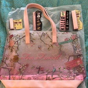 Too Faced Mascara Liners Tote Bag Brand New